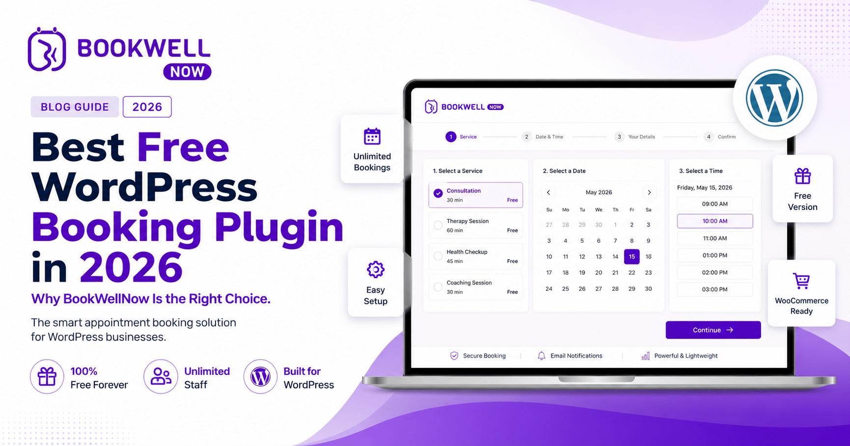 Best Free WordPress Booking Plugin – BookWellNow