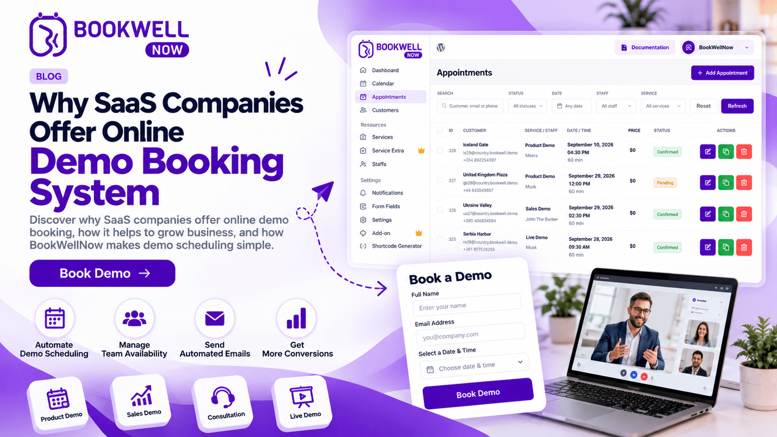 Why SaaS Companies Offer Online Demo Booking: Benefits, Strategy, and Tools