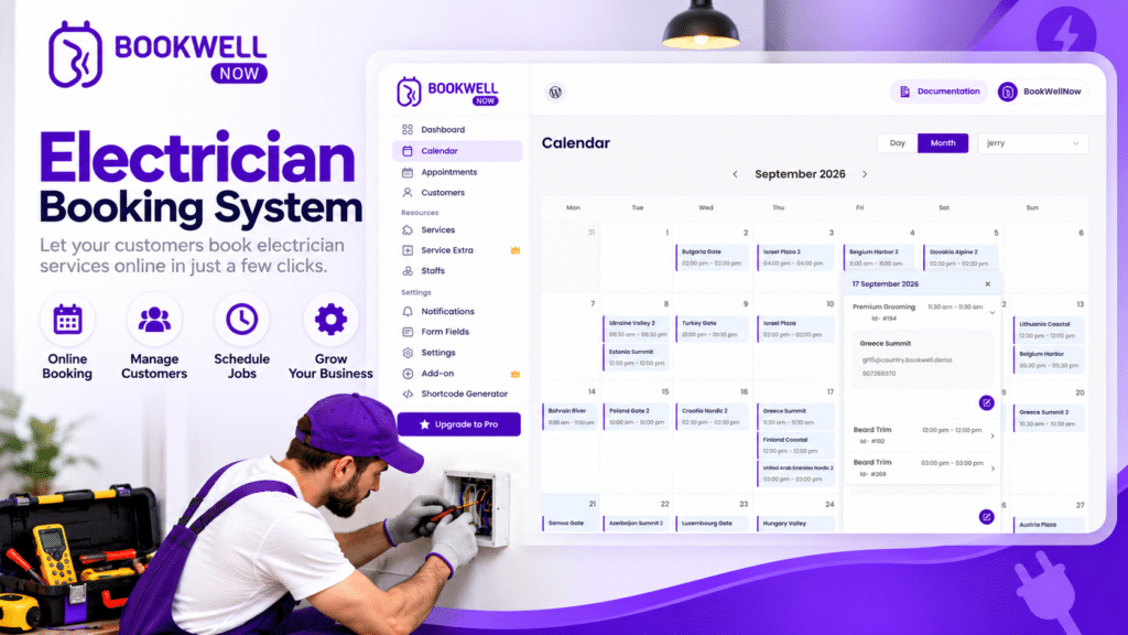 Electrician Booking: How to Simplify Online Appointment Booking for Electricians