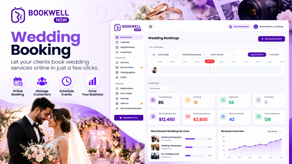 Wedding Booking: How to Simplify Wedding Consultations with Scheduling Software